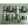 Our factory offer Investment casting SS316 Camlock Couplings with type A,B,C,D,E,F,DC,DP